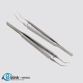 Stainless Utrata Capsulorhexis Forceps Ophthalmic Instrument with Round Handle